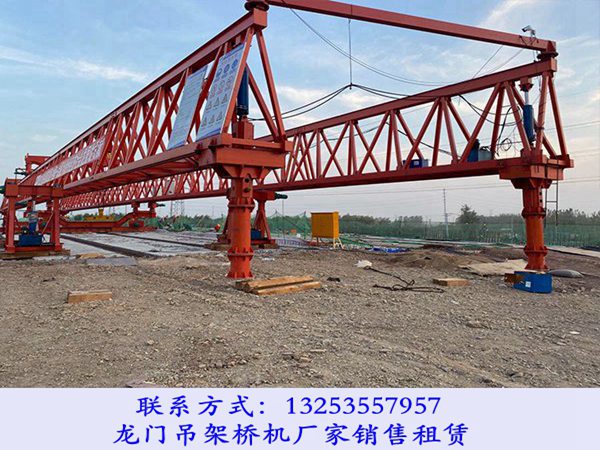 新疆昌吉160吨架桥机出租公司架梁步骤