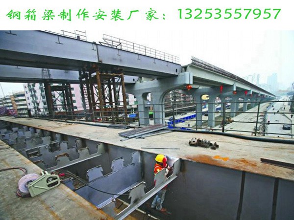 广东肇庆钢箱梁顶推施工高速公路桥