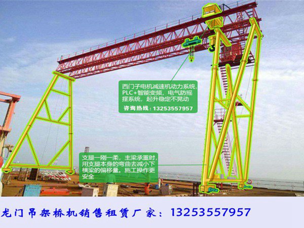 江苏南京龙门吊出租公司100/20t吨门式起重机发货
